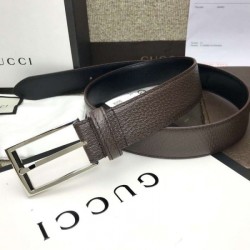 Perfect belt with rectangular buckle brown 429028