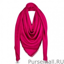 Top Quality Raspberry Monogram Shawl M75499