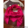 Top Quality Raspberry Monogram Shawl M75499