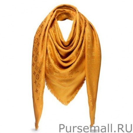 1:1 Mirror Yellow Monogram Shawl M75084