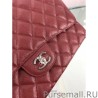 1:1 Mirror Classic Jumbo Maxi Flap Bag A58601 Caviar Leather Claret