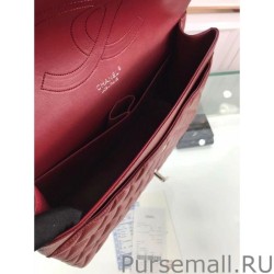 1:1 Mirror Classic Jumbo Maxi Flap Bag A58601 Caviar Leather Claret