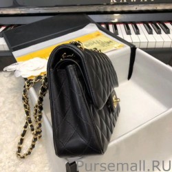 Best Classic Small Flap Bag A1117 Black Glod Hardware