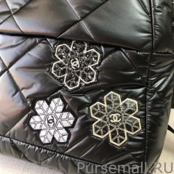 UK Coco Neige Camellia Mixed Fibers Lambskin Backpack AS1025