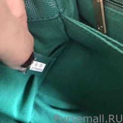 Replicas Coco Top Handle Messenger Bag Caviar Leather A95168 Green