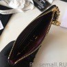 Top Quality Coin Purse Cannage Pattern Leather A50168 Black