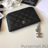 Replica Coin Purse Grained Calfskin A50168 Black