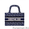 Replicas Christian Dior Mini Dior Book Tote Dark Blue