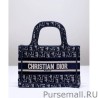 Replicas Christian Dior Mini Dior Book Tote Dark Blue