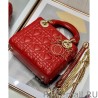 Wholesale Christian Dior Mini Lady Dior Dioramour Bag Red