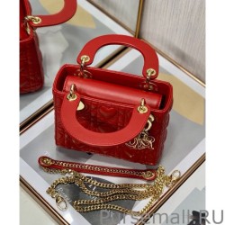 Wholesale Christian Dior Mini Lady Dior Dioramour Bag Red