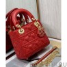 Wholesale Christian Dior Mini Lady Dior Dioramour Bag Red