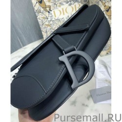 High Quality Christian Dior Saddle Ultra-Matte Bag Black