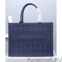 Perfect Christian Dior Small Dior Book Tote Bag Dark Blue