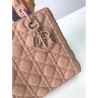 Copy Christian Dior Lady Dior Ultra-Matte Bag Apricot