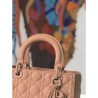 Copy Christian Dior Lady Dior Ultra-Matte Bag Apricot