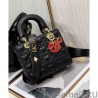 Replica Christian Dior Dioramour My Abcdior Lady Dior Bag Black