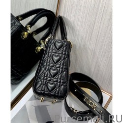 Replica Christian Dior Dioramour My Abcdior Lady Dior Bag Black