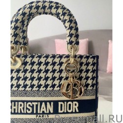 Replicas Christian Dior Medium Lady D-Lite Bag Black