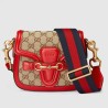 High Quality Gucci Lady Web GG Canvas Shoulder Bags 384821 KQWQT 9681
