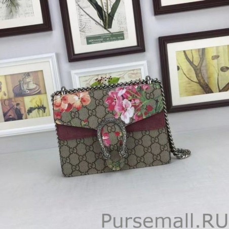 Fashion Gucci Dionysus Small GG Blooms Shoudler Bag 421970 Red
