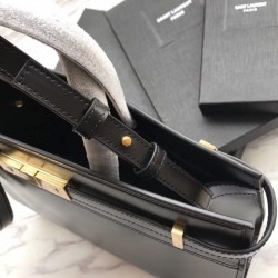 Replicas YSL Saint Laurent Small Manhattan Top Handle Bag Black