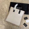 Wholesale YSL Saint Laurent rive gauche shopping bag White