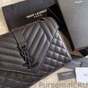 High YSL Saint Laurent Medium Envelope Bag Mix Matelasse Black Hardware