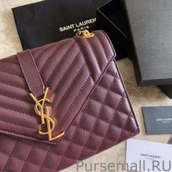 Knockoff YSL Saint Laurent Medium Envelope Bag Mix Matelasse Claret