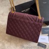 Knockoff YSL Saint Laurent Medium Envelope Bag Mix Matelasse Claret