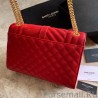 Fashion YSL Saint Laurent Medium Envelope Bag Mix Matelasse Red