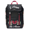 Luxury Technical Canvas Backpack 450982 Red