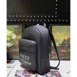 Wholesale Print leather backpack 547834 Black