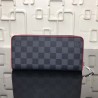 AAA+ Zippy Wallet Vertical Damier Graphite N63304