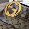 Perfect GG Supreme belt with G buckle beige brown 411924