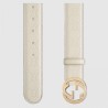 Designer Signature belt white 370543