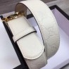 Designer Signature belt white 370543