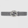 Best Signature belt with G buckle Grey 411924