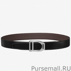 Wholesale Hermes Etrier Buckle Belt Chocolate Clemence 32 MM Strap