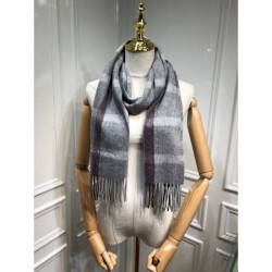 AAA+ Cashmere Silk Scarves Gray