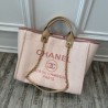 Perfect Deauville Mixed Fibers With Pearl Shopping Bag A66941 Rosa