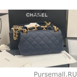 High Quality Entwined Chain Bag AS2388 Blue