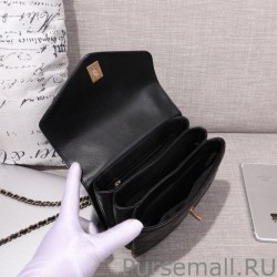 High Quality Envelope Flap Bag With Top Handle AS0625 Black