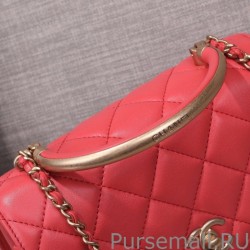 Fashion Envelope Flap Bag With Top Handle AS0625 Red