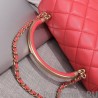 Fashion Envelope Flap Bag With Top Handle AS0625 Red