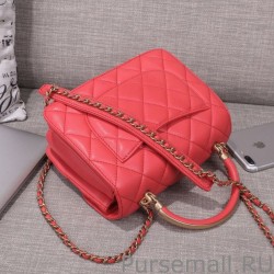 Fashion Envelope Flap Bag With Top Handle AS0625 Red