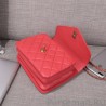 Fashion Envelope Flap Bag With Top Handle AS0625 Red