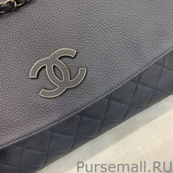 Replicas Flap Bag A8905 Dark Blue