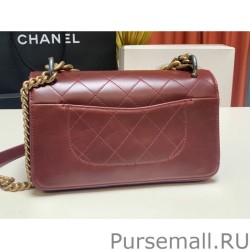 Cheap Flap Bag A91864 Maroon