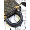 Replica Christian Dior Supple Lady Dior Bag Black